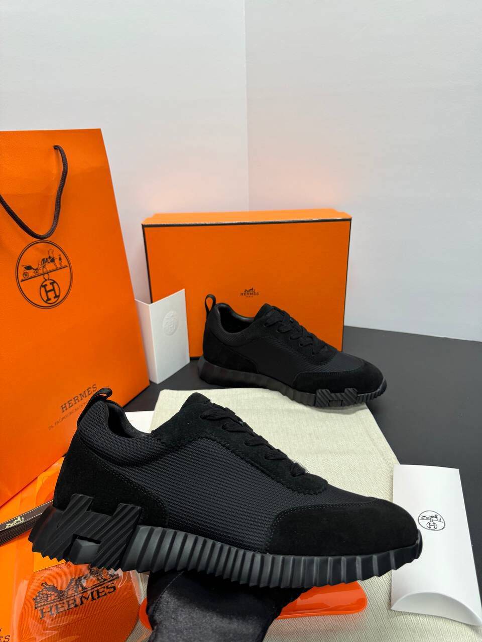 Hermes Bouncing Sneakers - Black