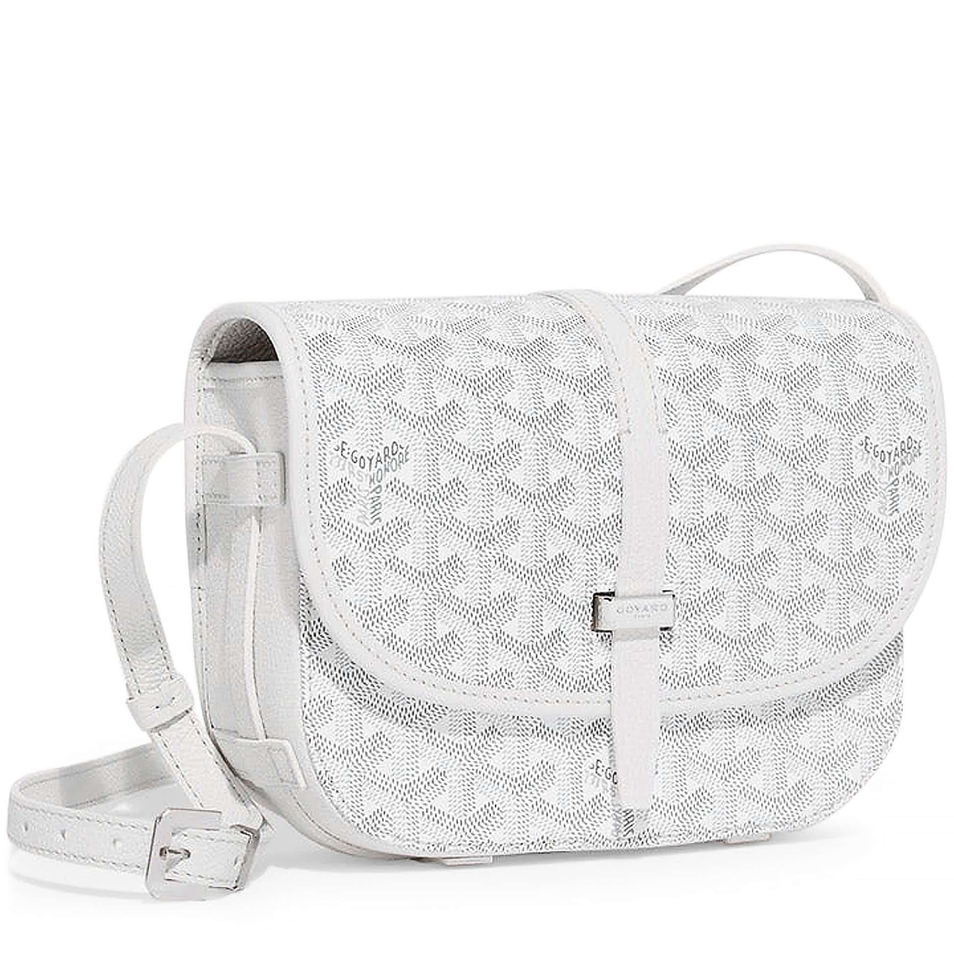Goyard Belvedere Flap Bag - White