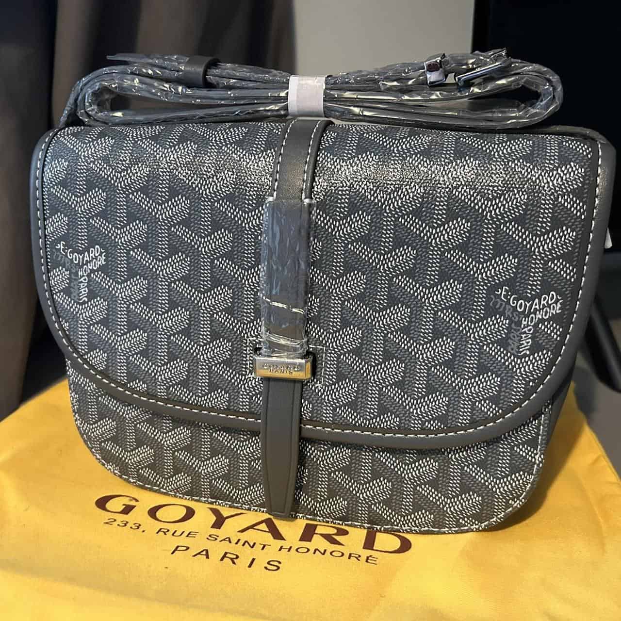 Goyard Belvedere Flap Bag - Grey